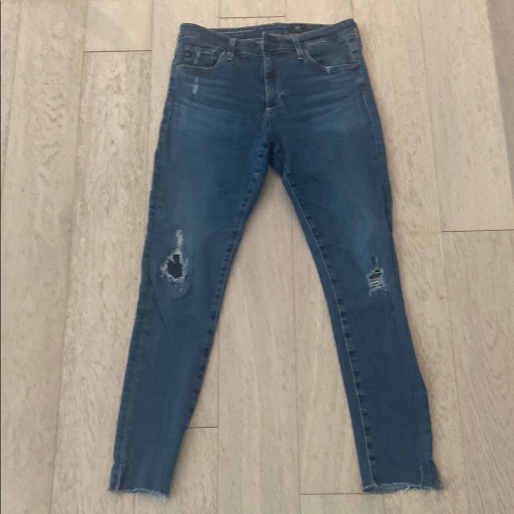 AG Adriano Goldschmied Women’s Farrah High-rise Skinny Ankle Jeans